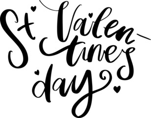 Fototapeta premium callygraphy text for st valentines day. for batters, invitation, postcards