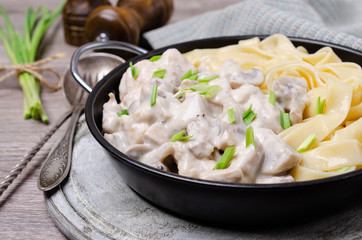 Traditional Italian creamy pasta