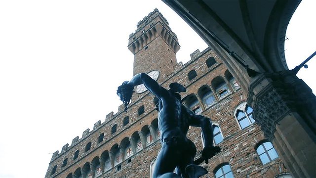 Bronze Statue, In Florence (Italy).
