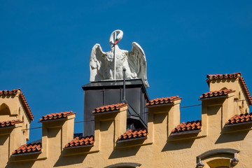 Obraz premium gelbes Eltern Schloss Hohenschwangau im Allgäu