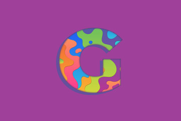 Abstract 3D Rendering Letter G