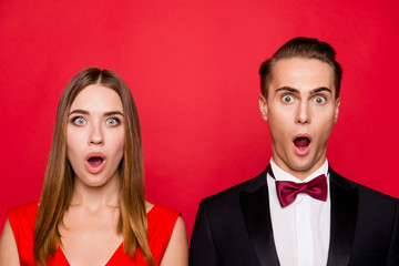 Close-up portrait of two nice attractive lovely adorable charmin