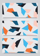  geometric shapes banner background