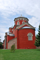 Fototapeta na wymiar The ancient Žiča monastery in Serbia