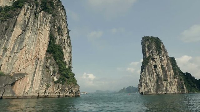 High rocks in the sea Vietnam