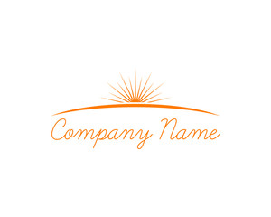 Sun Logo Design Template Vector