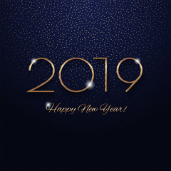 This is a festive 2019 new year design