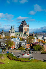 Fototapeta premium Zamek Frontenac w Quebecu w Kanadzie