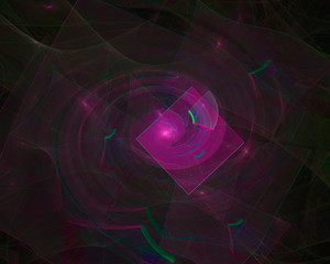 Naklejka premium digital abstract fractal, fantasy design, party