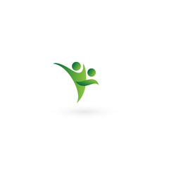 Healthy People Wellness Vector Graphic
