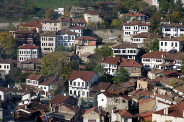 Kastamonu, Safranbolu / Turkey - November 14 - 2015 : City view of Safranbolu traditional Turkish houses