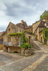 Fototapeta na wymiar Street in Beynac-et-Cazenac, France