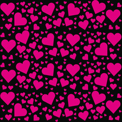 love hears background illustration 