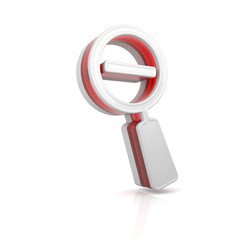 Magnifying glass web icon