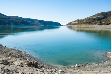 Scenic artificial lake at Cyprus