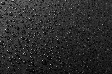 Water droplets on black background - Image texture
