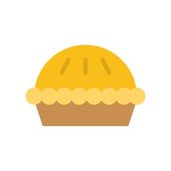Pie vector, Chirstmas related flat style icon