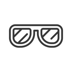 Fashion glasses vector, Chirstmas related editable outline icon