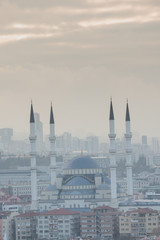 Naklejka premium Ankara, The Capital city of Turkey - A cityscape with the major monumental buildings