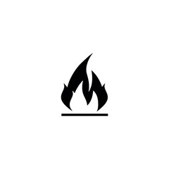 black flame symbol