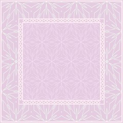 Floral Geometric Pattern for Fashion Design. Creative Vector Illustration. Color