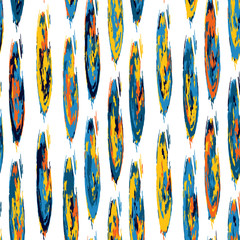 Seamless pattern ink line modern style. Vector grange print