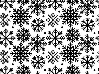 Snowflakes, seamless pattern for your design