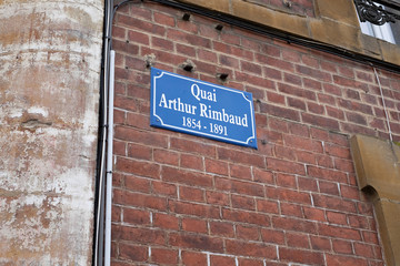 Obraz premium Quai Arthur Rimbaud à Charleville-Mézières
