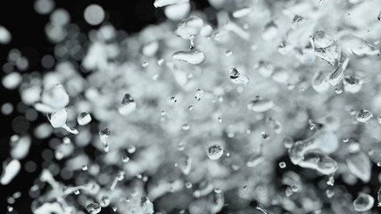 Water Drops Background. Shallow Depth of Filed