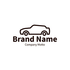car logo, modern outline brand design concept, vector illustration