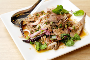 Thai spicy pork liver