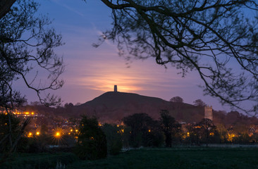 Glastonbury Moonrise