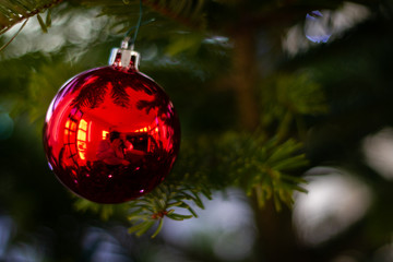 Red Christmas Bauble 3