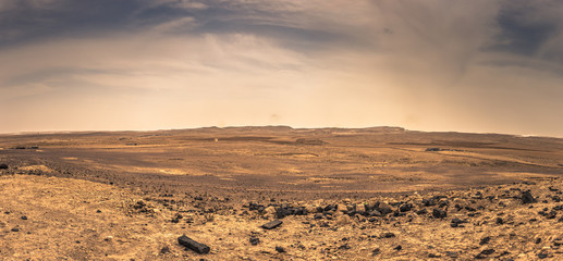 Jordan - September 30, 2018: Ancient castle in the desert of Jordan
