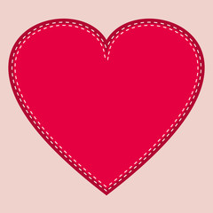 Heart frame icon vector. Love symbol. Valentine s Day emblem, flat style for graphic and web design, logo.