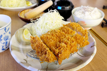 Pork Cutlet Tonkatsu set.