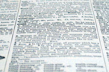 Obraz premium Webster's New International Dictionary