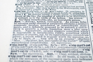 Obraz premium Webster's New International Dictionary