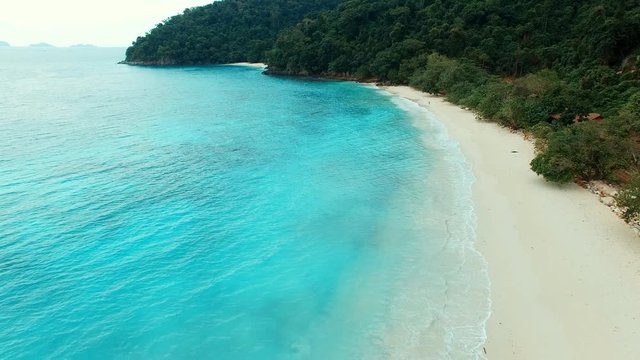 aerial view of nyaung oo phee island andaman sea myanmar