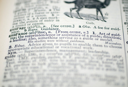 Guidance, Webster's New International Dictionary
