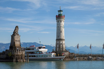 Lindau Bodensee Hafen Einfahrt