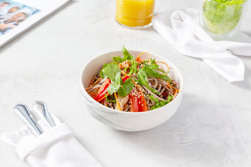 Fresh vegetable salad for breakfast, lunch