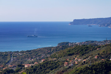 Obraz na płótnie Canvas Golfo di Varazze (Savona) e Capo Noli
