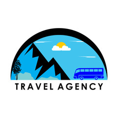 BUS Travel agency vector logo template. Holiday logo template