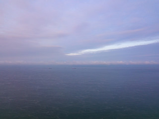 Obraz premium Frozen beach view by the baltic sea