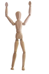 Posed artist manikin