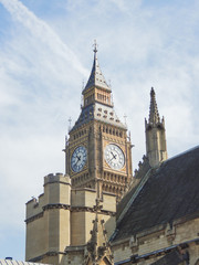Fototapeta na wymiar Westminster and The Big Ben.