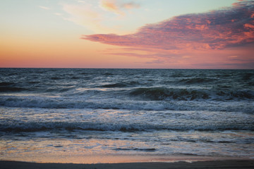 Fototapeta na wymiar baltic sea sunset