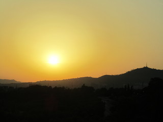 Fototapeta premium sunset in mountains