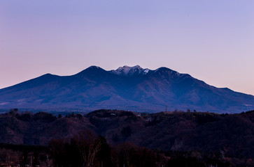 北杜市から八ヶ岳朝景